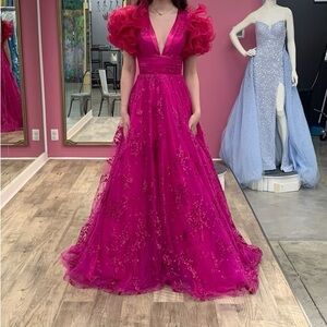 Elegant Pink prom or pageant dress